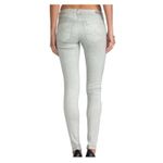 AG Adriano Goldschmied Adriano Goldschmied Silver Metallic Leggings Extreme Skinny Size 28R Photo 5