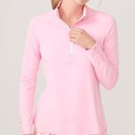 J. McLaughlin  Candy Pink Jesse Pullover Quarter Zip Jacket Top NEW Photo 0
