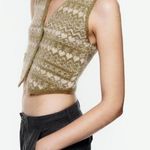 ZARA NWT  JEWEL BUTTON JACQUARD VEST Photo 5