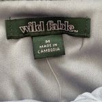 Wild Fable Fit & Flare Off Shoulder Long Sleeve Dress Size Medium Blue NWT Photo 4