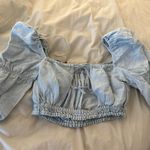 ZARA Denim Crop Top Photo 0