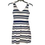 J.Crew Womens Dress Sz XS Striped Sleeveless Preppy Classic Modern Casual Photo 2
