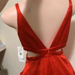 Aidan Mattox  NWT formal long ruffle orangy red woman dress size 4 beautiful Photo 7