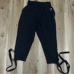 Gymshark Black Ark High Waisted Joggers with Ankle Ties Women’s Medium Photo 1