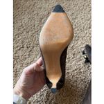 Luciano Padovan Chocolate Brown Suede Patent Leather Tassel Heels Italy EU 37 7 Photo 12