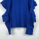 Endless Rose  Blue Crew Neck Sweater with Cut Out Sleeves Size Large Photo 3