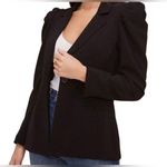 ASTR  the Label shoulder pad blazer black feminine business casual size large Photo 0