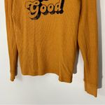 Anthropologie Back When Do Good Yellow Long Sleeve
Thermal Retro Graphic Photo 4