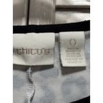 Chico's Cheetah Blk/White 3/4 Sleeve Blouse Size 0 Round Neck Trending In style Photo 1