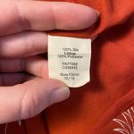 Madewell  Red Palm Print Ruffle Off Shoulder Silk Mini Dress Size M‎ Classic Photo 8