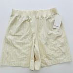 Lululemon Ruffle-Waist High-Rise Short 9" Stripe White Light Ivory Size XL NEW Photo 2