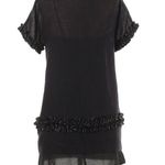 Sea New York Blk Wool Ruffle Dress sz0 Size 0 Photo 1