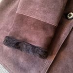 Maximilian Alta Moda at Bloomingdales shearling brown coat size small Euc Photo 9