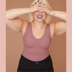 Knix NWT Evolution Tank in Sweet Fig Pink Mauve Shaping Tank Built in Bra Large Tan Photo 1