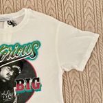 Free People  Daydreamer White Notorious B.I.G. Oversized Soft T-Shirt Sz S Photo 95
