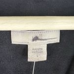 J.Jill  Large Faux Suede Draped Jacket Open Front Pockets Cardigan Navy Blue NEW Photo 6