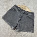 Levi's Levi’s Women’s Vintage Orange Tab Cut-Off High Rise Faded Black Shorts Jeans 9 Photo 0