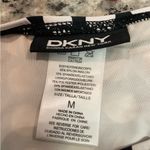 DKNY Polka Dot Hipster Tie Strings Black White Gray Bikini Bottom Medium Photo 3