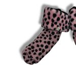 UGG  Boot Socks Women's Medium Large Pink Leopard Fuzzy Lined Cozy Slippers Photo 1