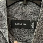 Revolve Sz M MINKPINK Gray Cotton Tank Rib Knit Maxi Dress Stretch Pullover Photo 2