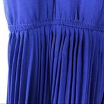 Bar III Blue Accordion Pleated Maxi Dress Medium Photo 2