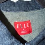 Elle  Dark Wash Cuff Sleeve Denim Jacket Photo 2