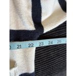 H&M Button Up Striped Oversized Knit Cardigan Size M Long Sleeve Blk/Cream Photo 4