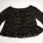 Sanctuary Camo Print Off the Shoulder Julia Top Photo 2