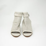 Sam Edelman  Emmie Perforated Leather Ankle Strap Cage Block High Heels Shoes 10 Photo 1