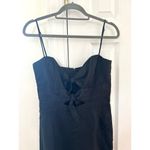 Karina Grimaldi  Nelia Black Linen Bow Front Jumpsuit Revolve Photo 1