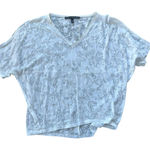 White House | Black Market  White Sheer Butterfly Print Tee XXS Photo 0