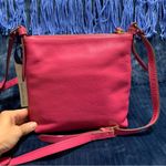 Dooney & Bourke NWT  Hot PINK Letter Carrier Crossbody Leather Purse NEW Photo 3