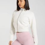 Gymshark WHITNEY EYELASH KNIT JACKET WHITE / Size XS Photo 1