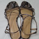 Banana Republic Snakeskin Print Sandals Elegant Summer Style Size7.5 Photo 1