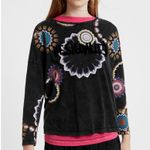 Desigual Black graphic print long sleeve tee Photo 1
