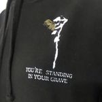 Vintage City Approval ‘Standing In Your Grave’ Black Hoodie Size M Photo 1