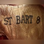 Corkys St. Bart Sandals 100% Leather Red Orange with Beads Size 7.5/8 Photo 7