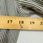 Anthropologie Allihop Grey White Striped Fitted Blazer Jacket Womens M Preppy Photo 6