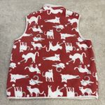 Hasting & Smith  Cat Print Fleece Full Zip Vest Size L Photo 1
