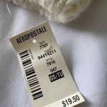 Aeropostale Cream And Gold Knit Beanie Photo 4
