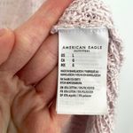 American Eagle  AE Light Baby Pink Chunky Knit Open Weave Oversized Tunic Sweater Photo 9