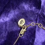 Juicy Couture Clover Necklace Gold Tone Green Enamel Lucky Charm Pendant 18 inch Photo 6