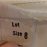 Vintage 1980s Ivory Lace Dress Princess Formal Peasant Cottage Wedding Satin White Size 8 Photo 7