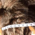 Red Fox Coyote Fur 100% Luxury Striped puff warm opera vintage Thomas E. McKee Brown Size M Photo 6