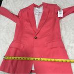 ALC Frank A.L.C. Size 0 Coral Donovan Linen Blend Blazer Jacket Preppy Heritage Old Money Photo 10