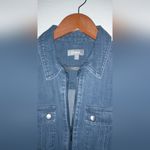 Neiman Marcus 4 Cargo Steel Riveted Denim Shirt Dress NWT Photo 6