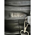 Marmi Dusty Navy Suede Bag Big Buckle Floppy Shoulder Purse Adjustable Zipper Blue Photo 3