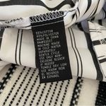 Unique spectrum  Monochrome‎ Striped Shirt XL White Black Cold Shoulder Button Up Photo 8