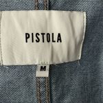 Pistola  Nina Blue Jean Overall Dress Full Zip Front‎ Women's Size Medium Photo 9