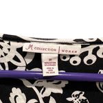 JM Collection  black and white boho print v-neck top women’s size 3X Photo 2